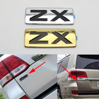 Pro TOYOTA Land Cruiser 200 ZX Emblém Auto Samolepka 3D Dopis Gold Silver Zadní Kufr Logo Štítek Nálepky