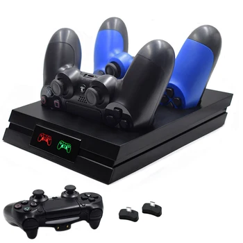 PS4/Slim/Pro Bezdrátový Joystick Nabíječka Dual LED Rychlého Nabíjení dokovací Stanice pro Sony Playstation 4 Slim Pro Controller