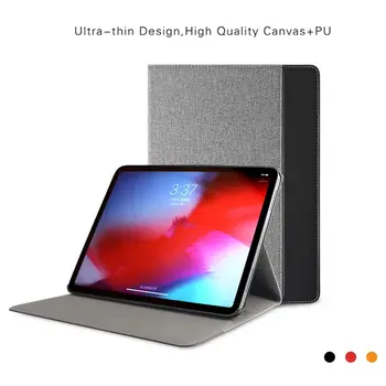 PU Kožené Flip Stojan, Ochranný Kryt Pro iPad Pro 11 2018 Případě Patchwork Design Tabletu Kryt Pro iPad Pro 11 2018 Případě