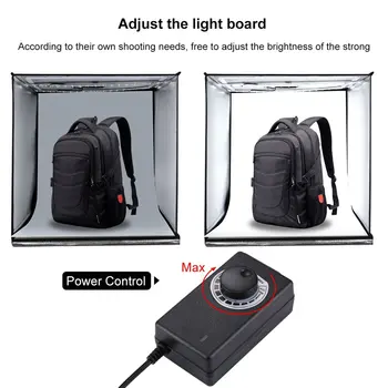 PULUZ 40CM skládací studio LED světel stmívání profesionální foto soft box Poslat 6 barva pozadí hadříkem $22 sleva