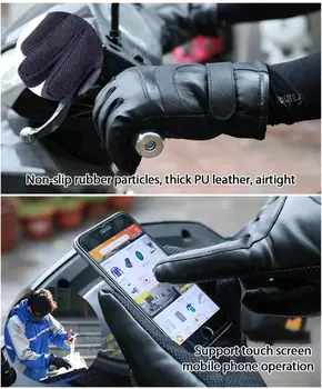 Pánské Zimní Dámské Vyhřívané Rukavice Elektrické Nepromokavou Nepromokavé Cyklistické Ohřev Teplé Dotykové Obrazovky Lyžování USB Powered Rukavice