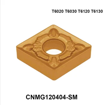 Původní 10ks CNMG120404-SM CNMG120408-SM T6020 T6030 T6120 T6130 Karbid Vloží Soustruh, Fréza Nástroje na Soustružení CNC
