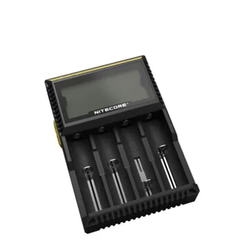 Původní Nitecore D4 18650 Baterie Nabíječka s LCD displejem Pro IMR Li-ion LiFePO4 Ni-MH Ni-Cd Dobíjecí 26650 18650 14500 Nabíječka