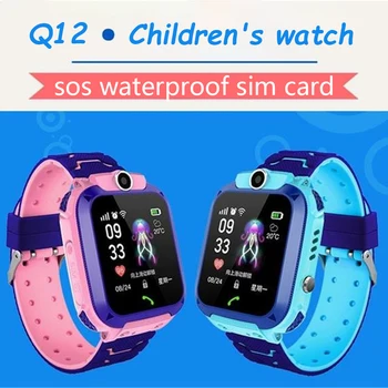 Q12 dětské chytré hodinky děti Globální verze vodotěsné sim kartu, volat, fotit francouzsky rusky španělsky portugalsky