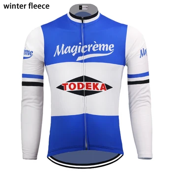 Retro Belgie tým cyklistický Dres dlouhý rukáv zimní fleece a ne fleece classic go pro cyklistické oblečení maillot mtb ciclismo