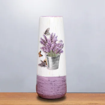 Retro Chaozhou Keramická Váza Ve Stylu Evropské Výrobce Nordic Jednoduchý Moderní Bytové Dekorace Zelené Rostliny Držák Vázy