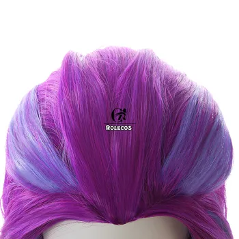 ROLECOS Hra LOL Zoe Cosplay Vlasy LOL Star Guardian Syntetické Dlouhé Vlasy Zoe Cosplay Čepice 120cm Mix Barvy na Vlasy pro Ženy