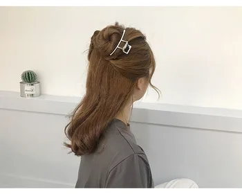 Rongho Nové Vintage Metal Geometrické Duté Vlasy Drápy pro ženy, Zlaté vlasy klip Gothinc pokrývky hlavy femme vlasy šperky 2019