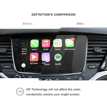 RUIYA Auto Navigace Screen Protector Pro Crossland X 8 cm 2017 2018 Dotykového Displeje Středové Auto Interiérové Samolepky Příslušenství