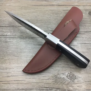 Ručně kovaný Damašek Oceli Kované Oceli Damascus vzor lovecký nůž pevný nůž ebony zvládnout první vrstva balení