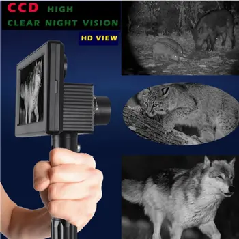 S vysokým rozlišením infračervené noční vidění systém dvojího pohledu non termokamery digitální displej ruční skutečné noční vidění
