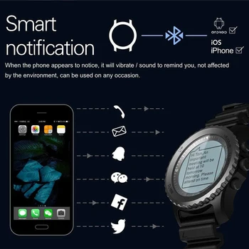S968 Smartwatch, Muži Bluetooth Hodinky Smart Watch Podpora GPS, Tlak Vzduchu, Volat, Srdeční Frekvence, Sportovní Hodinky | Chytré Hodinky S