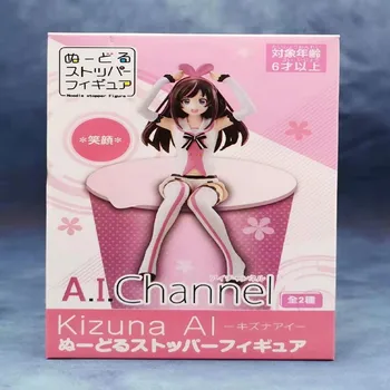 SAO Anime Sword Art Online Kizuna AI Sedí Ver. Plavky PVC Akční Obrázek Desktop Dekorace Model Nudle Zátkou Hračka 13cm