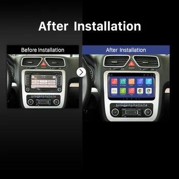 Seicane 2Din Autoradio Android 10.0 Pro VW/Volkswagen/Golf/Polo/Tiguan/Passat/b7/b6/leon/Škoda/Octavia autorádia GPS rádio coche