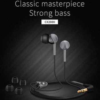 Sennheiser CX200 StreetII in-ear Stereo Sluchátka Pevné Basy Sluchátka Sport Běh Sluchátka hi-fi Sluchátka pro iPhone Androd
