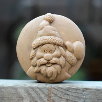 Silikonové Mýdlo Formy Santa Vánoční Tvar Ručně Vyráběné Mýdlo Formy Čokoládové Bonbóny Pryskyřice Řemeslo Nástroj