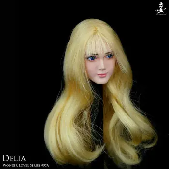 Skladem měřítku 1/6 WONDERY Milovník Série WLS005 1/6 Loli Elia pohybu očí bílé blond vlasy hlavu sculpt F 12 