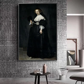 Slavný Obraz Malířské Plátno Umění Zdi Portrét Poaters Kuna Soolmans A Oopjen Coppit Svatební Vyroben Rembrandt Van Rijn
