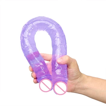 SNAILAGE Nové sexuální hračky nadrozměrných large double dildo gay popruh na ženské pohlaví simulace penis dildo