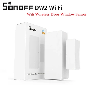 Sonoff DW2 Wifi Bezdrátový Dveřní Okenní Senzor Smart Home Dálkové Ovládání Propojení s SONOFF Zařízení Bez Rozbočovače Nutné Prostřednictvím APLIKACE Ewelink