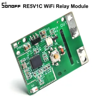 SONOFF RE5V1C Wifi Relé Modul Přepínač 5V DC e-Welink Vzdálené Napájení Spínače Relé Tipovací/Selflock Režimu Pro Inteligentní domácnost