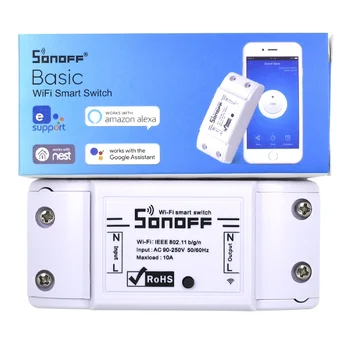 Sonoff Základní Wi-fi Přepínač DIY Bezdrátové Dálkové Domotica Světlo Smart Home Automation Modul Relé Regulátor Pracovat s Alexa