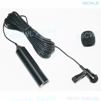 Spony na kravaty Kardioidní Kondenzátorový Klopový Mikrofon XLR 3Pin 48V Phantom Napájení Mikrofonů 5m Kabel