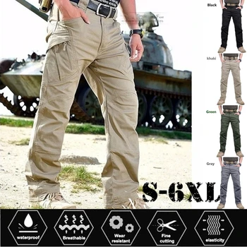 Taktické Kalhoty Pánské Nové Ležérní Cargo Kalhoty Více Kapsy Pružnost Slim Kalhoty, Nepromokavé Odolné Proti Opotřebení Vojenské Army Kalhoty