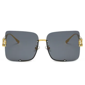 TEENYOUN Luxusní Značky Vrtaných Náměstí sluneční Brýle, Ženy, Muži Slitiny Duté Vyřezávané Design Sluneční Brýle, UV400 Oculos gafas de Brýle