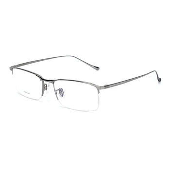 Titanové Brýle Rám Muži Ultralight Náměstí Krátkozrakost Dioptrické Brýle Mužské Kovové Plné Optické Rámu Brýlí S8803