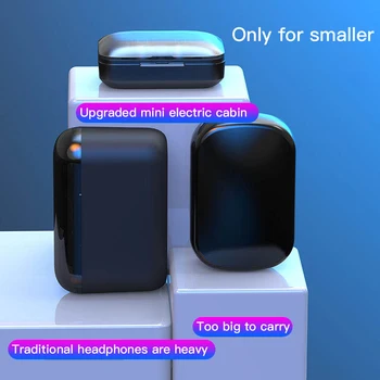 TWS Bluetooth Sluchátka 2200mAh Nabíjecí Box Bezdrátová sluchátka 9D Stereo Sportovní Sluchátka Vodotěsná Sluchátka Dýchání světlo mic