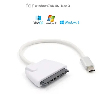 Typ-c na SATA snadné řídit kabel USB3.1 externí 2,5 palcový / 3,5 palcový pevný disk externí pevný disk