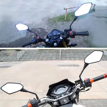Uhlíkové vlákno barva univerzální Zadní 10mm 8mm ATV Off-road, Dirt Pit Bike motorka boční zrcátko moto motocykl zpětná zrcátka