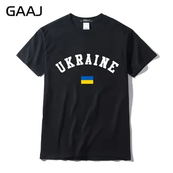 Ukrajina Vlajka Mužů T Košile Ležérní Tričko Tisk Dopis, T-košile Pro Muže, Pánská Top Plus Velikost Módní Trička Tištěné Mužské Homme