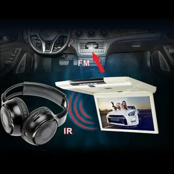 Univerzální Infračervené Bezdrátové IR Sluchátka 3,5 mm Sluchátka Pro Auto DVD Dual Channel Sluchátka Pro Ipad Pod MP3 MP4