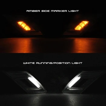 Uzené Objektiv White/Amber Přední Led Boční směrová Světla, Rohová Svítilna Combo Kit Pro Toyota GT-86 FT-86 Scion FR-S, 2013-