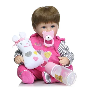 Velkoobchod Roztomilé Reborn Baby Doll Soft Real Touch Silikonové Vinylové Panenky Lovely Baby Nejlepší Hračky A Dárky Pro Děti Fotografie Rekvizity