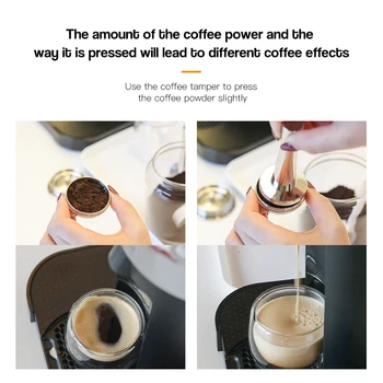VELKÝ Plnitelný Filtry na Kávu Pro kávovar Nespresso Vertuoline GCA1 & Delonghi ENV135 z Nerezové Oceli Kávové Kapsle Pod