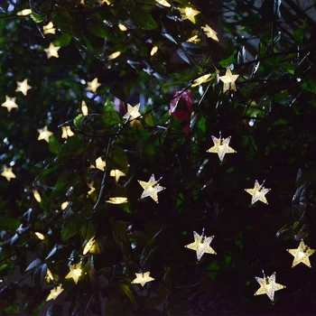 Venkovní Solární Star led String Světla 6M/7M/12M/22M Hvězda Vánoční Víla světla Domácí Party Svatební Zahrada Dekorace světla