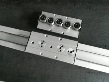 Vestavěný dual-osy lineární vedení 28mm SGR10 Roller slide 1 sada: 1 SGB10 blok a 1 SGR10 3/4/5 kolem guide Délka 100-1150mm
