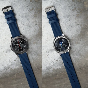 Vodotěsné Barevné Nylon Řemínek Pro Samsung Gear S3 Kapely Frontier Pásek Pro Gear S3 Klasické Watchband 22mm Chytré Hodinky Náramek