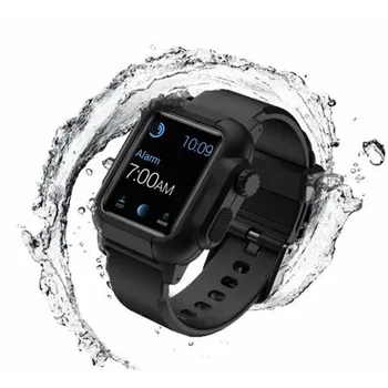 Vodotěsné Pouzdro Popruh pro Apple Watch Band Série 6 5 4 3 SE pro iWatch 42MM 40 MM 44 MM Plavání, Surfování Silikonový Náramek +Rám