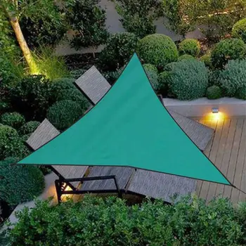 Vodotěsné Trojúhelník Venkovní Zahradní Baldachýn Terasa 3 Velikostech Odstín Net Sun Shade Plachty P9YB