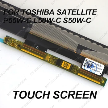 Vyměňte 15.6 pro toshiba Satellite P55W-C L50W-C S50W-C L55W-C dotykové obrazovky rámeček panelu Sklo Digitizér Přední Snímač displej
