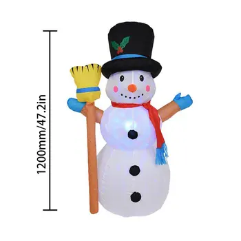 Vánoční Rekvizity, Nafukovací Hračky, Barva Rotační Tvar Sněhuláka Nafukovací Model Legrační Výkon Rekvizity