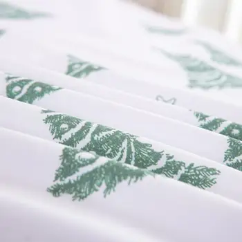 Vánoční Stromeček Sada Povlečení Zelené barvy Peřinu Velikosti Queen Jednolůžkový Dvoulůžkový Dvoulůžkový-King Size Domácí Textil 3ks Dropship