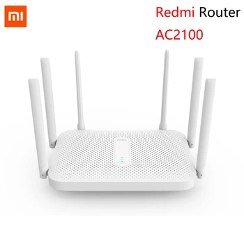 Xiaomi Redmi AC2100 Router WiFi Repeater2.4G 5.0 GHz Dual-Band Zesilovač Síť, Expander Router s 6 Širší Vysoký Zisk Antény