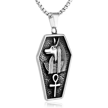 Z Nerezové Oceli Egyptských Faraonů Přívěsek Neckalce Hřbitov Mumie Kříž Neckalces Šperky Pro Muže, Ženy