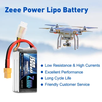 Zeee 2units 11.1 V 1500mAh 100C 3S Lipo Baterie s XT60 Konektor Softcase RC Baterie pro RC Drone Quad RC Auto Truck Letadla FPV