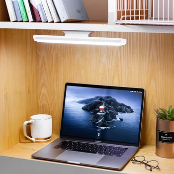 Závěsné Magnetické Stolní Lampa Bezdrátová Dotykový LED Stolní Lampa Domů Kabinet Studie Lampa na Čtení Plynulé Stmívání USB Noční Světlo